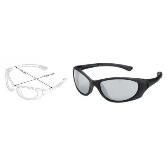 Crews-Black Frame Silver Mirror Lens - PA117