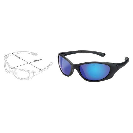 Crews-Black Frame Blue Diamond Lens - PA118B