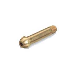 Western Brass Nipple: 1/4" NPT, 1 3/4" Long, CGA-520 - 300-3