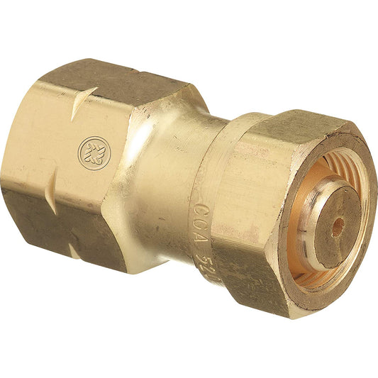 Western Brass Cylinder Adaptor, CGA-520 "B" Tank to CGA-510 POL - 317