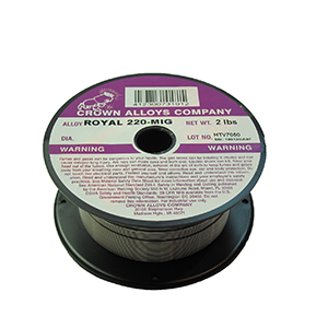 Crown Alloys ROYAL 220-MIG .045x2# MIG Wire 2lb Spool - RS220/1G