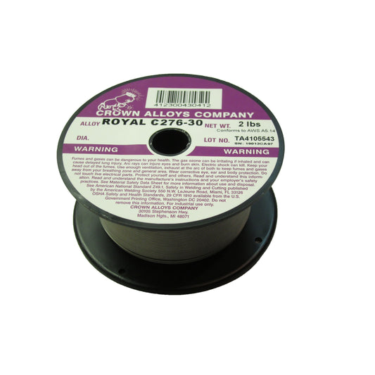 Crown Alloys ROYAL C276-30 .035x2# MIG Wire 2lb Spool - RSC276/1F