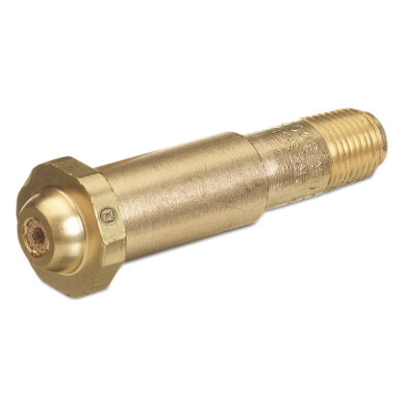 Western Brass Nipple: w Filter, 1/4" NPT 3 1/2" Long CGA-680 - 680-4SF