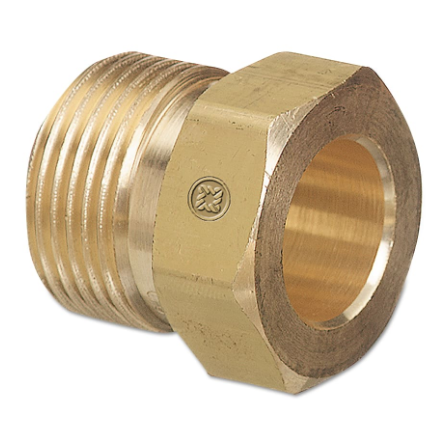 Western Brass Nut: 1.040"-14 NGO RH Male, Inert Gases CGA-680 - 680-2