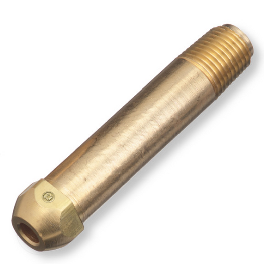 Western Brass Nipple: 1/4" NPT, 3" Long, CGA-296 - 29-3