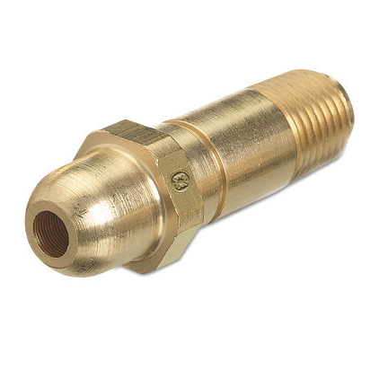 Western Steel Nipple: 1/4" NPT, 2 1/2" Long, Oxygen CGA-540 - SS-63