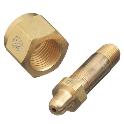 Western Steel Nut: .830"-14 NGO LH FM Corrosive Gases CGA-330 - SS-334