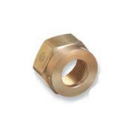 Western Brass Nut: "MC" T .628"-20 NGO RH FM Acetylene CGA-200 - 305-2