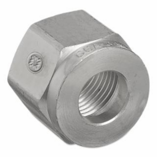 Western Brass Nut: .830"-14 NGO LH FM Non-Corrosive Gas CGA-330 - 334