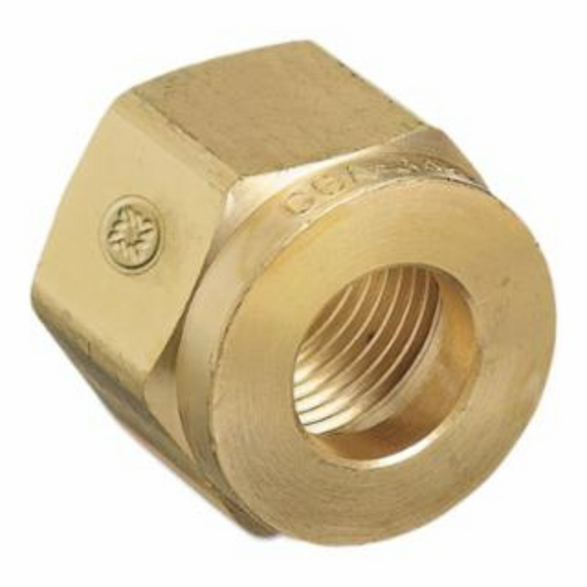 Western Brass Nut: .830"-14 NGO, RH Female, Air CGA-346 - 14-2