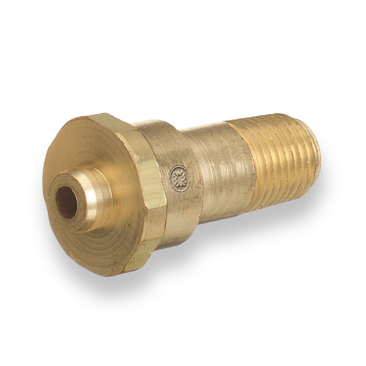 Western Brass Nipple: 1/4" NPT, 1 3/4" Long, CGA-660 - 603