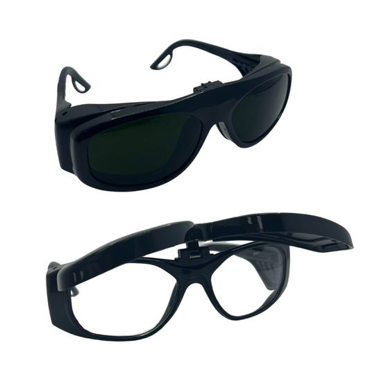 Hypertherm Flip-up Eyeshades, Shade 5 - 017033 flipped up and down