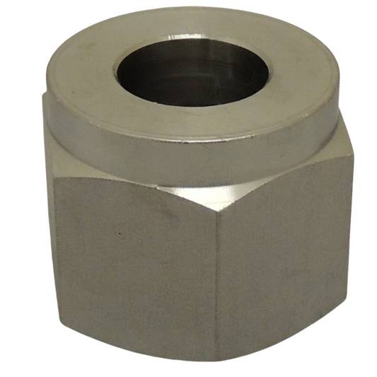 Western Steel Nut: .830"-14 NGO, RH Female, CGA-326 - SS-13-2