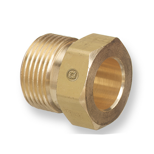 Western Brass Nut: 1.108"-14 NGO, RH Female, CGA-701 - 701-2