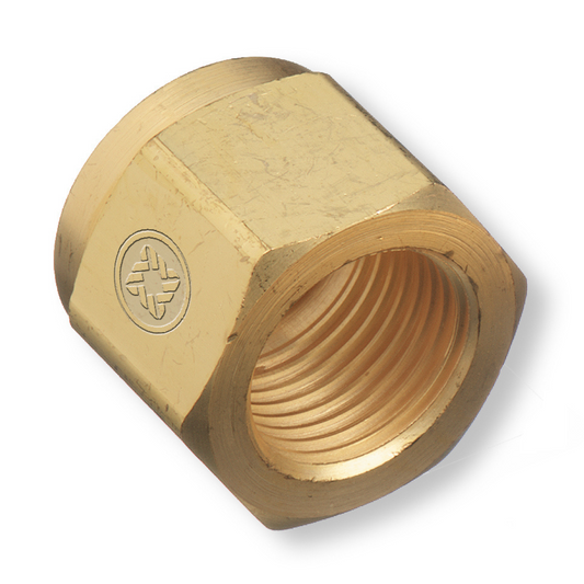 Western Brass Nut: .830"-14 NGO, RH FM, Nitrous Oxide CGA-326 - 13-2