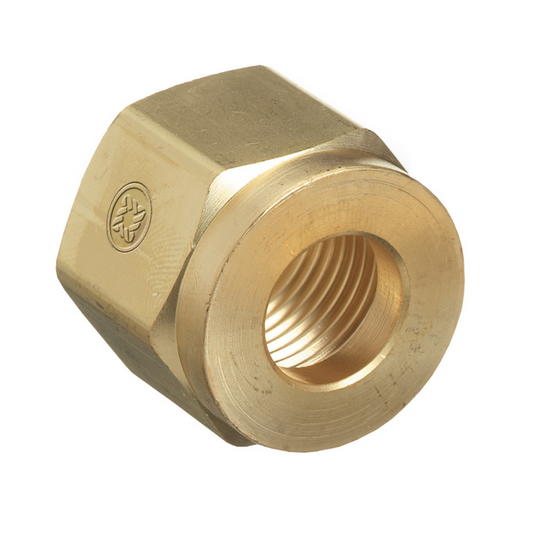 Western Brass Nut: .830"-14 NGO, RH Female, Acetylene CGA-300 - 16-2