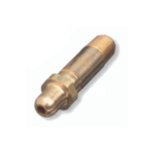 Western Brass Nipple: Recessed for 5/16" OD Tube, CGA-350 - 83-M2