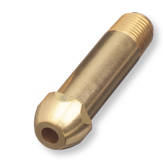 Western Brass Nipple: Recessed 5/16" OD CGA-580/510/500/590 - 15-8M2