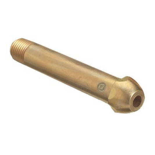 Western Brass Nipple: Hnd-Tght 1/4" NPT, 2 1/2" Long, CGA-320 - 6-CO-4