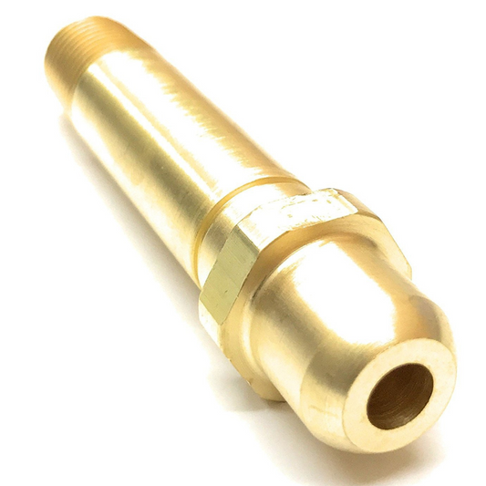 Western Brass Nipple: 1/4" NPT, 3" Long, CGA-540 - 69