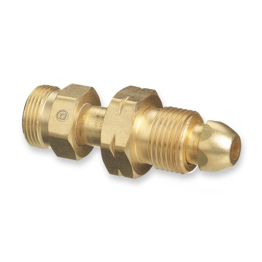 Western Brass Cylinder Adaptor, CGA-510 POL to CGA-520 "B" Tank - 315