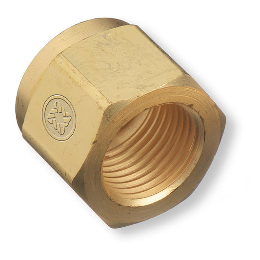 Western Brass Nut H-T RH 6-CO-2 FM, Carbon Dioxide CGA-320 - 6-CO-2