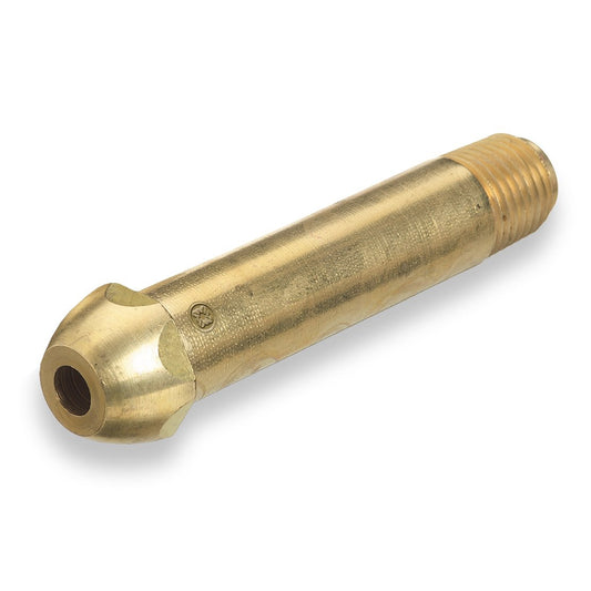 Western Brass Nipple: 1/4" NPT, 3" Long, CGA-590 - 15-3