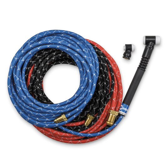 Weldcraft - Torch Pkg, 12.5' (3.8m), Braided - WP-225-1 - WP-225-12-R