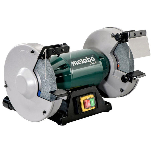 Metabo DS 200 8" Bench Grinder angled view