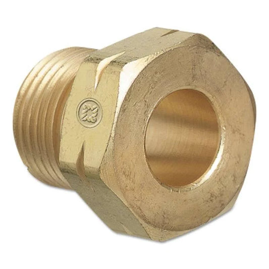 Western Brass Nut: Hand-Tight, LH Male, Acetylene CGA-510 - 615-2P