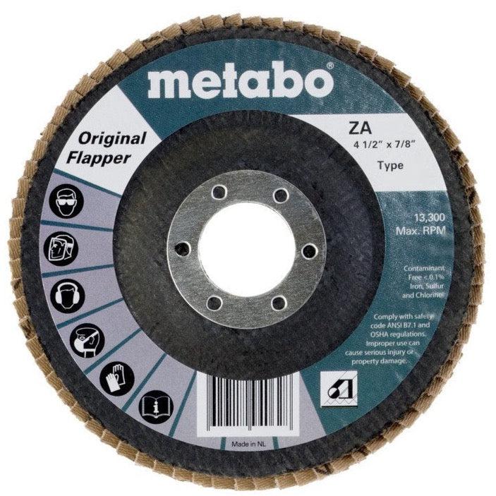 Metabo Original Flapper Flap Discs, 4.5", Type 27 Baker's Gas